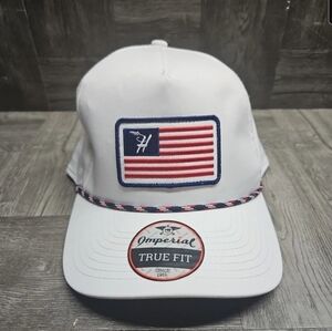Golf Course Country Club USA Flag Imperial Snapback Rope Hat Cap
